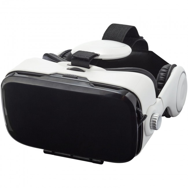 Promotional Galaxy virtual reality headset and headphones