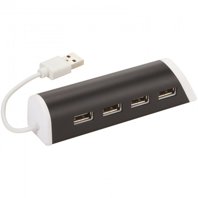 Promotional Power 4-port USB hub and smartphone stand - Image 4