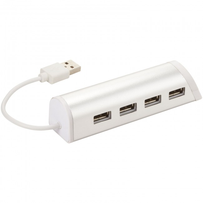 Promotional Power 4-port USB hub and smartphone stand - Image 3