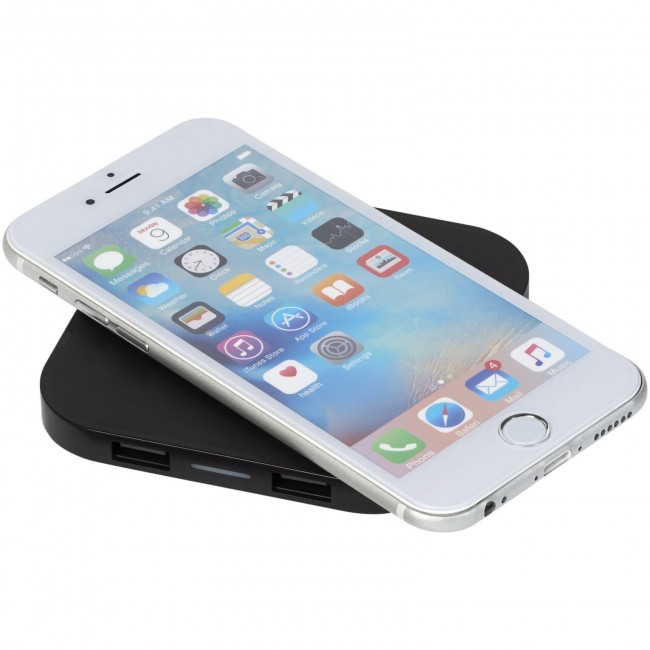 Promotional Ozone wireless charging pad with dual outputs - Image 2