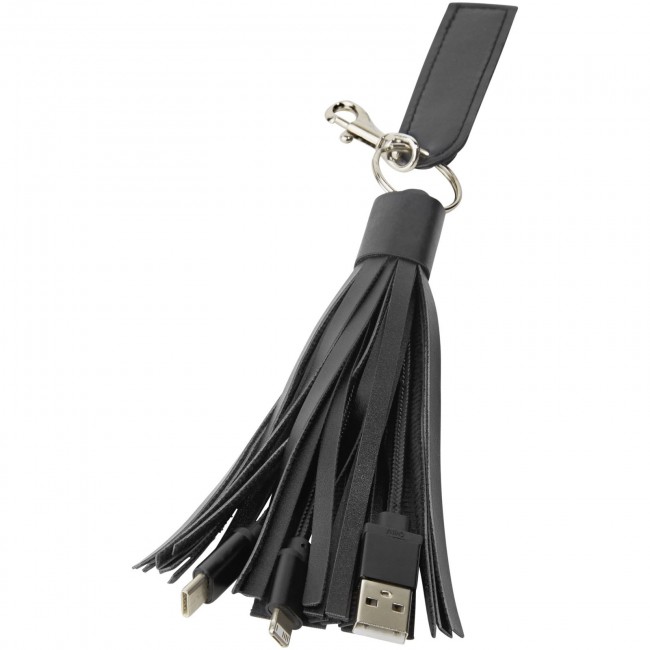 Promotional Tassel 3-in-1 Fabric Cable - Image 2