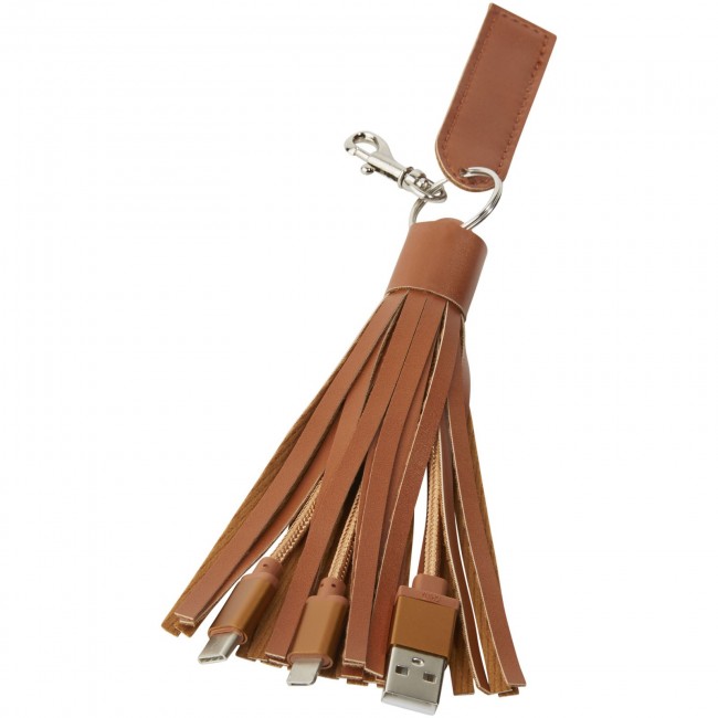 Promotional Tassel 3-in-1 Fabric Cable - Image 1