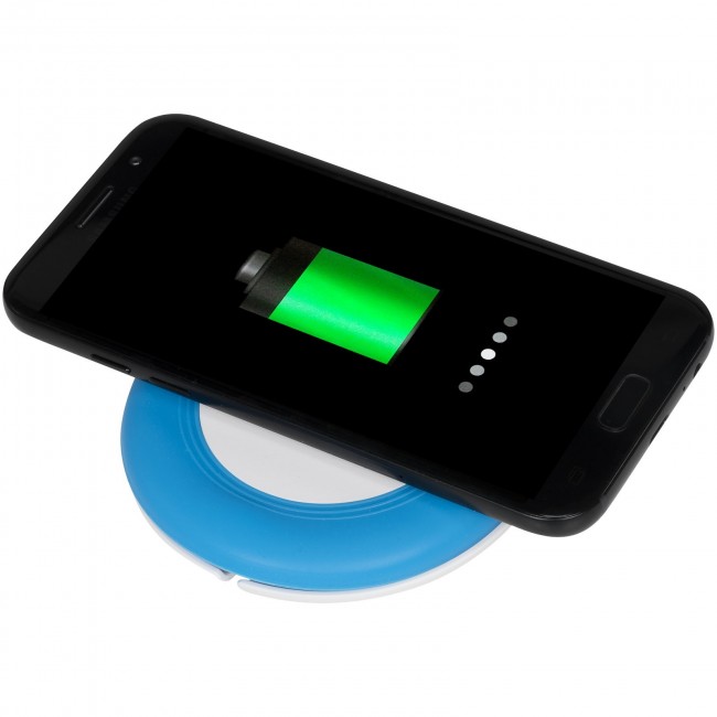 Promotional Nebula wireless charging pad with 2-in-1 cable - Image 2