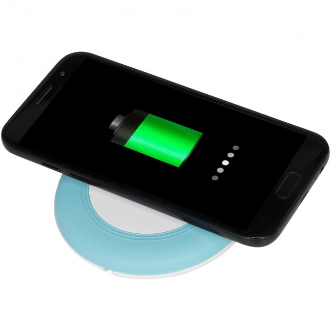 Promotional Nebula wireless charging pad with 2-in-1 cable - Image 1