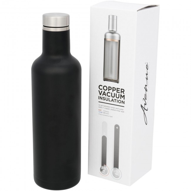 Promotional Pinto 750 ml copper vacuum insulated bottle - Image 3