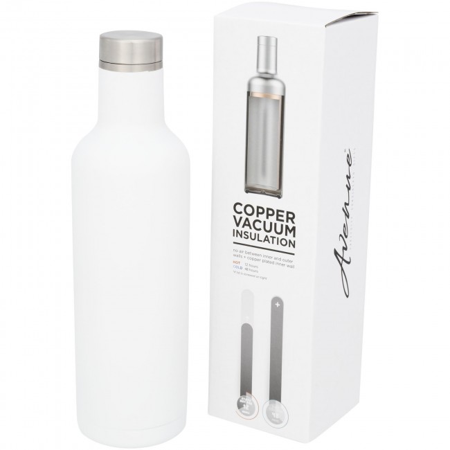 Promotional Pinto 750 ml copper vacuum insulated bottle - Image 1