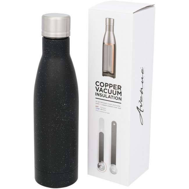 Promotional Vasa speckled copper vacuum insulated bottle - Image 4