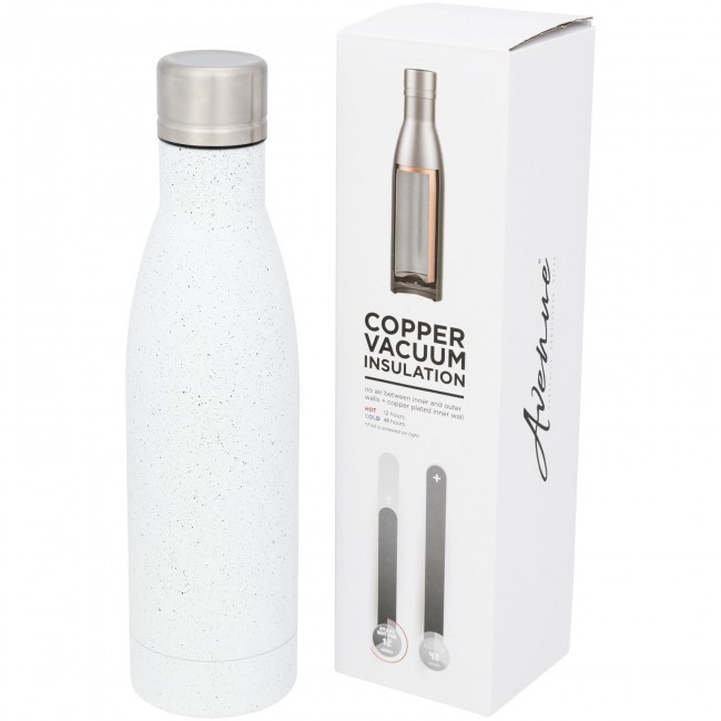 Promotional Vasa speckled copper vacuum insulated bottle - Image 3