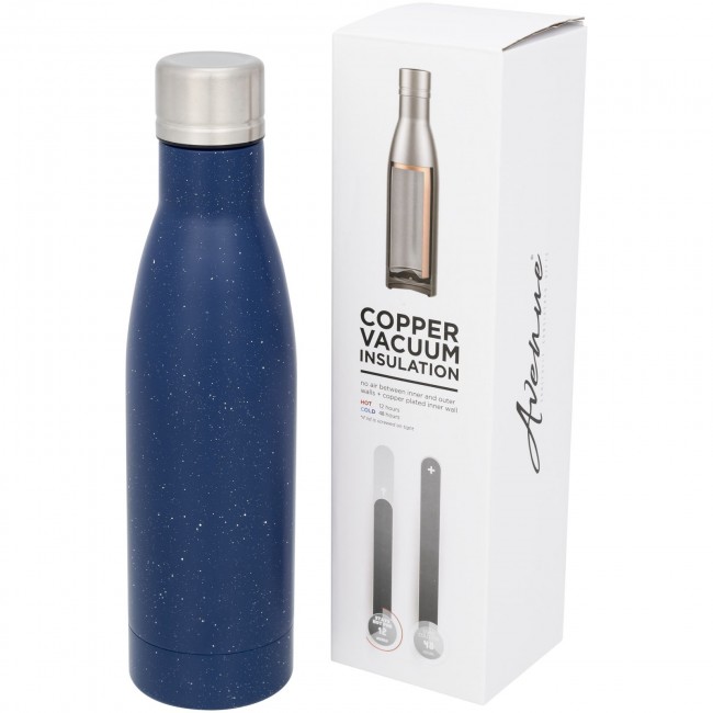 Promotional Vasa speckled copper vacuum insulated bottle - Image 2