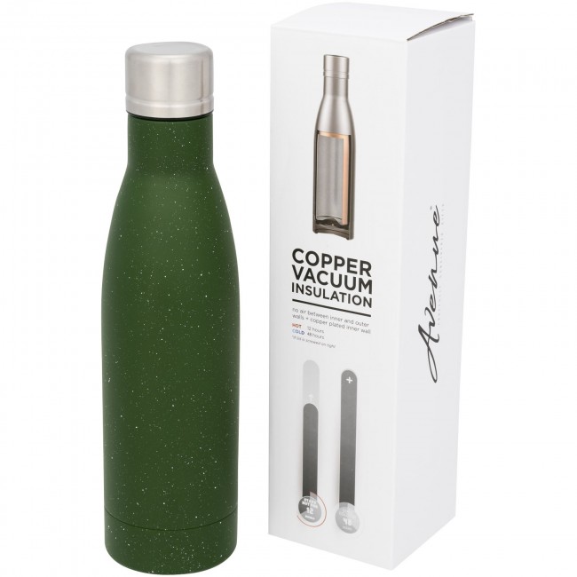 Promotional Vasa speckled copper vacuum insulated bottle - Image 1