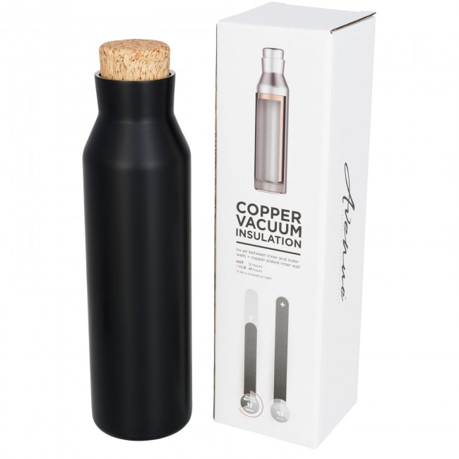 Promotional Norse copper vacuum insulated bottle with cork - Image 3