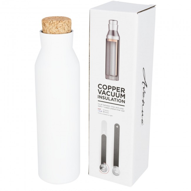 Promotional Norse copper vacuum insulated bottle with cork - Image 1