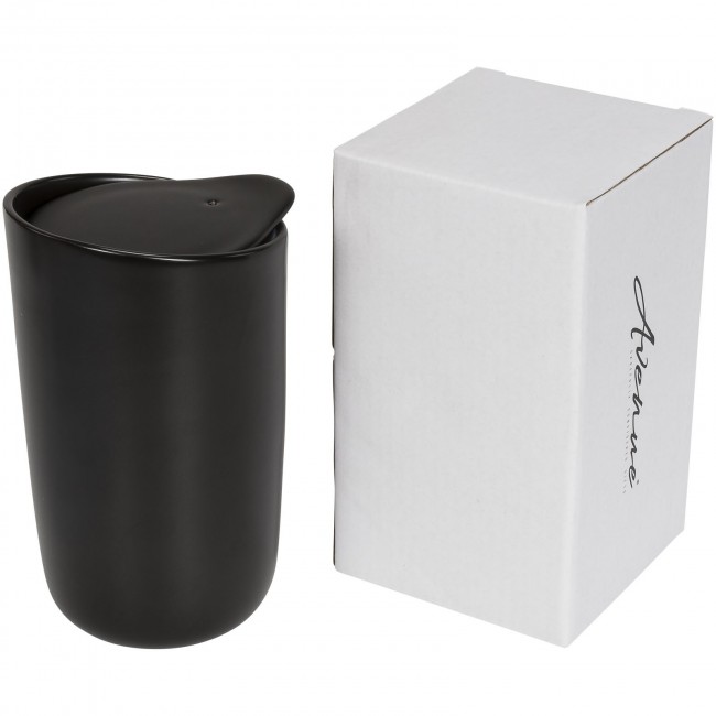 Promotional Mysa 410 ml double wall ceramic tumbler - Image 5