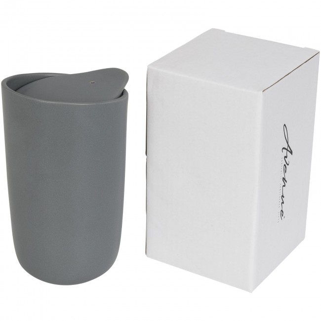 Promotional Mysa 410 ml double wall ceramic tumbler - Image 3