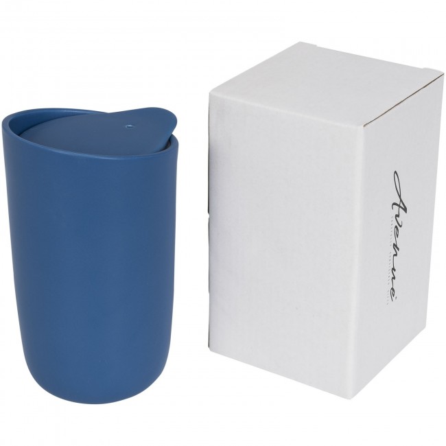 Promotional Mysa 410 ml double wall ceramic tumbler - Image 2