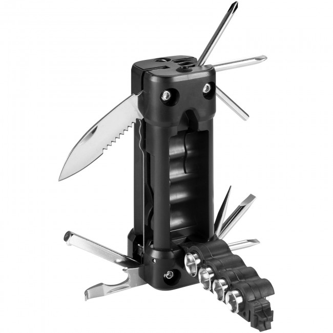 Promotional Rint 16-in-1 multi-tool LED flashlight with laser