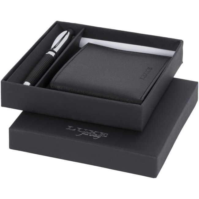 Promotional Baritone ballpoint pen and wallet gift set