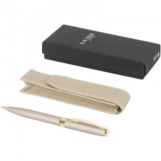 Promotional Pearl pen gift set with pouch