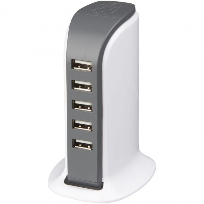 Promotional Tower desktop AC adapter with 5 USB ports