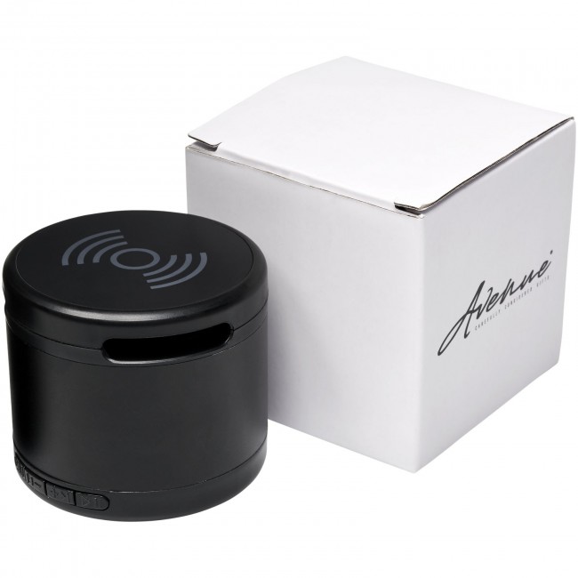 Promotional Jones metal Bluetooth® speaker with wireless charging pad - Image 2