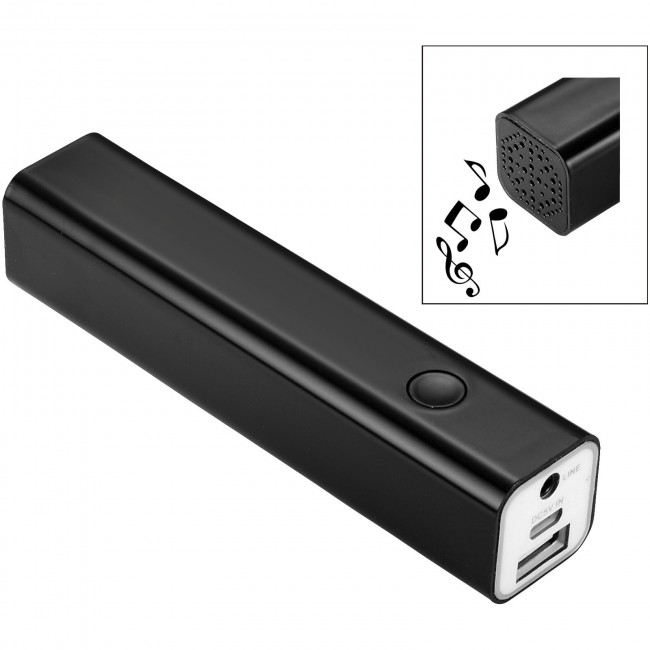 Promotional Bran Bluetooth® power bank and speaker