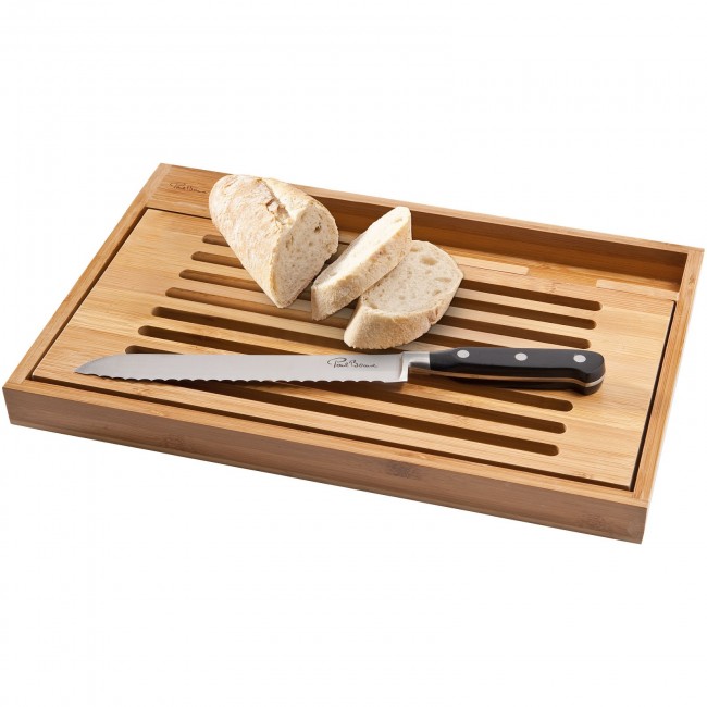 Promotional Bistro cutting board with bread knife