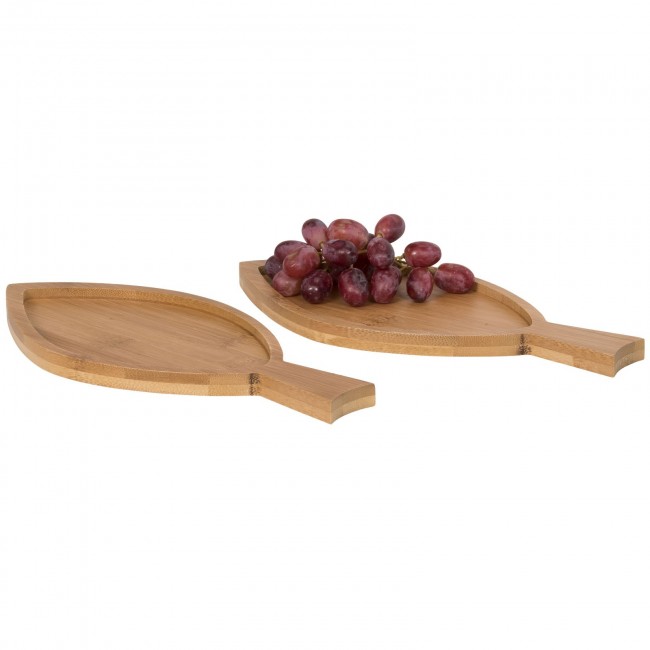 Promotional 2-piece Bamboo Amuse set Fish