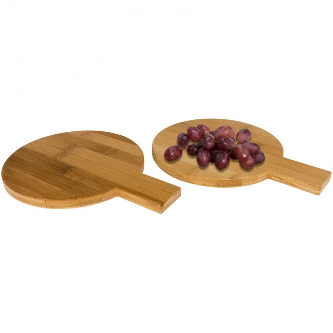 Promotional 2-piece Bamboo Amuse set  round