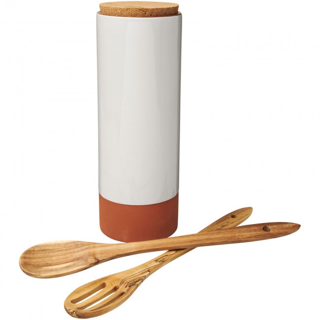 Promotional Terracotta pasta holder with spoons