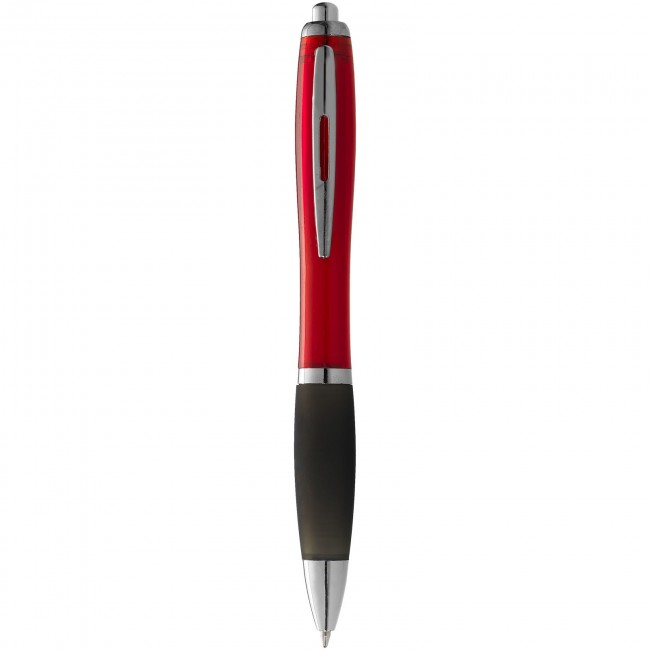 Promotional Nash ballpoint pen with coloured barrel and black grip - Image 9