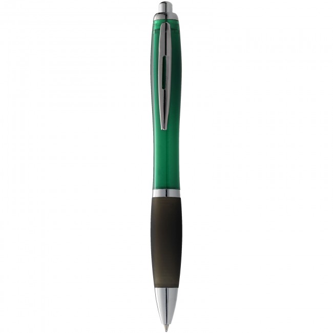 Promotional Nash ballpoint pen with coloured barrel and black grip - Image 8