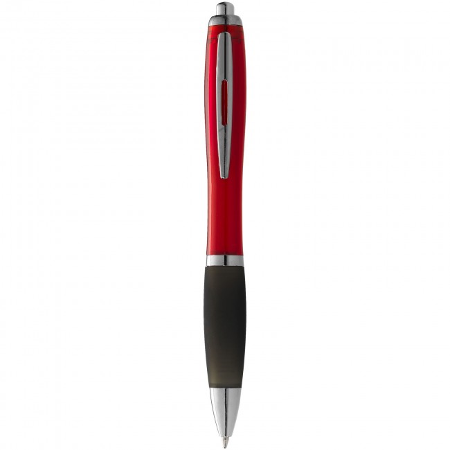 Promotional Nash ballpoint pen with coloured barrel and black grip - Image 9