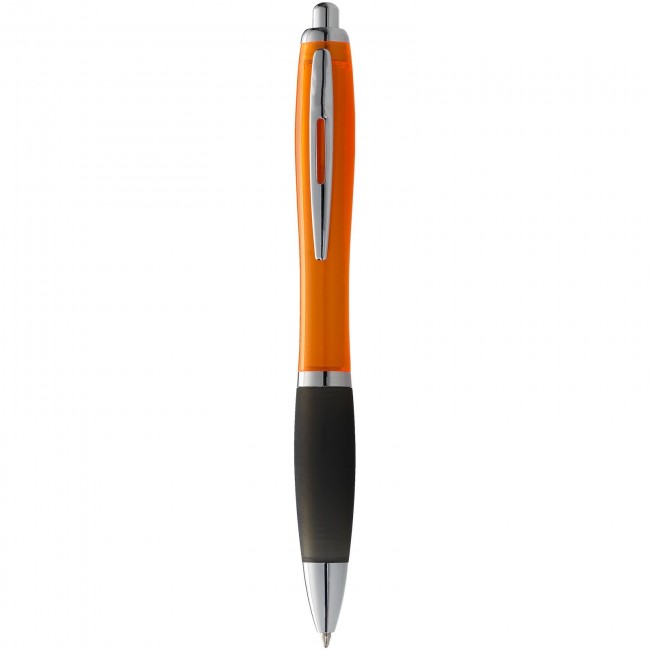 Promotional Nash ballpoint pen with coloured barrel and black grip - Image 7