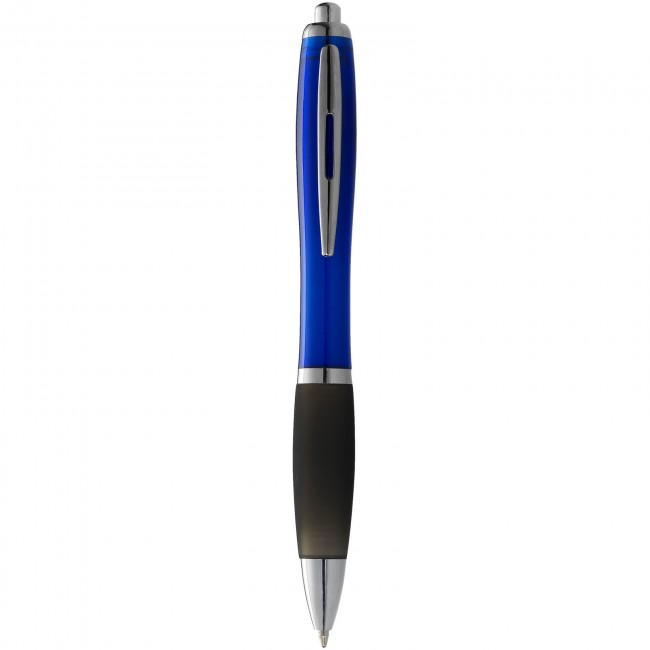 Promotional Nash ballpoint pen with coloured barrel and black grip - Image 6