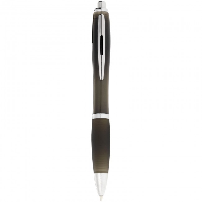 Promotional Nash ballpoint pen with coloured barrel and black grip - Image 5