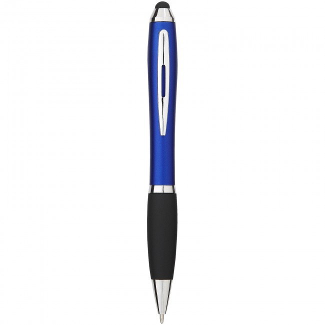 Promotional Nash coloured stylus ballpoint pen with black grip - Image 7