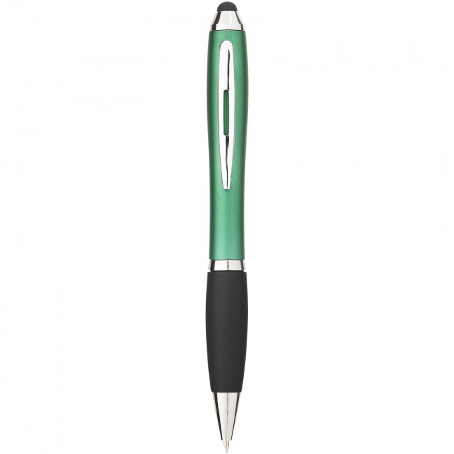 Promotional Nash coloured stylus ballpoint pen with black grip - Image 5