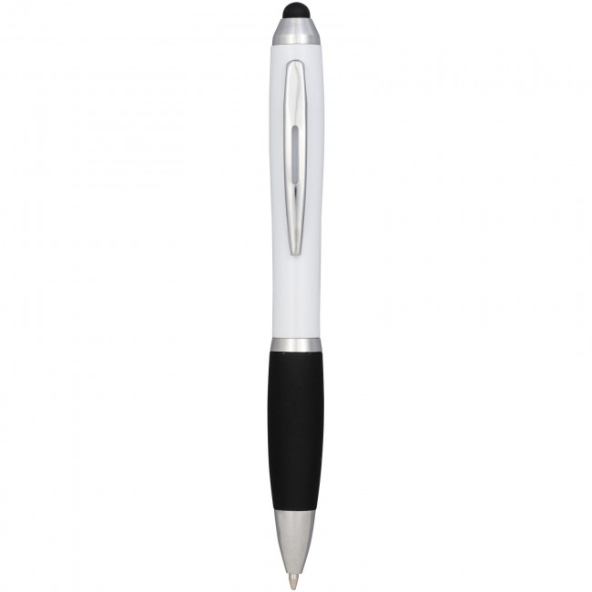 Promotional Nash coloured stylus ballpoint pen with black grip - Image 4