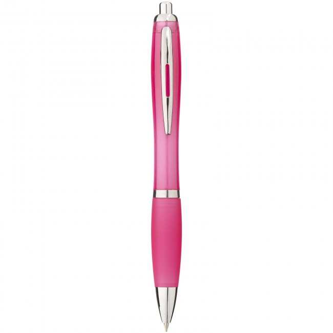 Promotional Nash ballpoint pen with coloured barrel and grip - Image 6