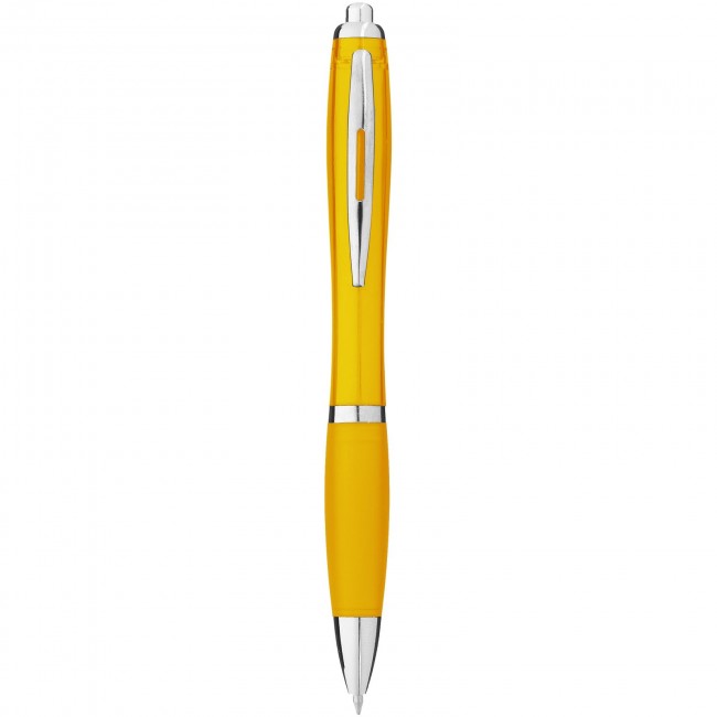 Promotional Nash ballpoint pen with coloured barrel and grip - Image 4