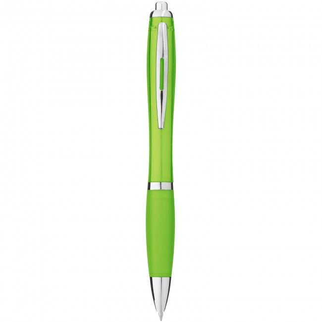 Promotional Nash ballpoint pen with coloured barrel and grip - Image 2