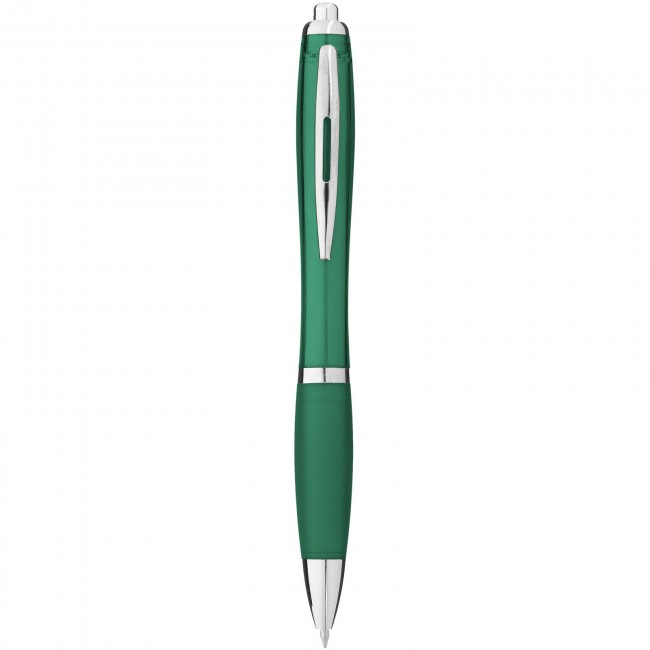 Promotional Nash ballpoint pen with coloured barrel and grip - Image 1