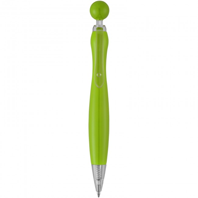 Promotional Naples ballpoint pen with ball-shaped clicker - Image 2