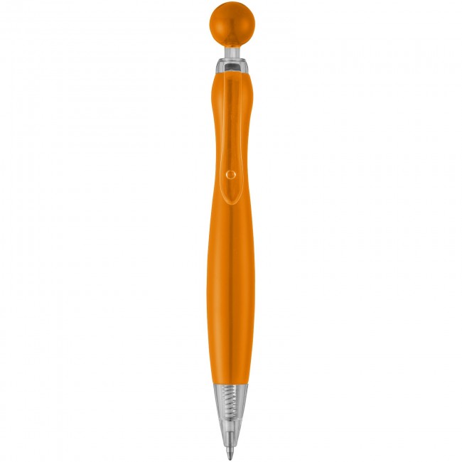 Promotional Naples ballpoint pen with ball-shaped clicker - Image 1