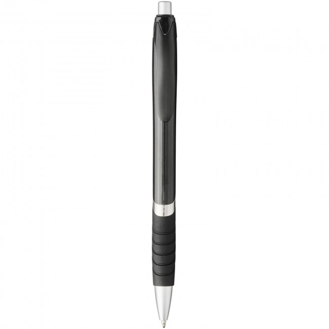 Promotional Turbo ballpoint pen with rubber grip - Image 1