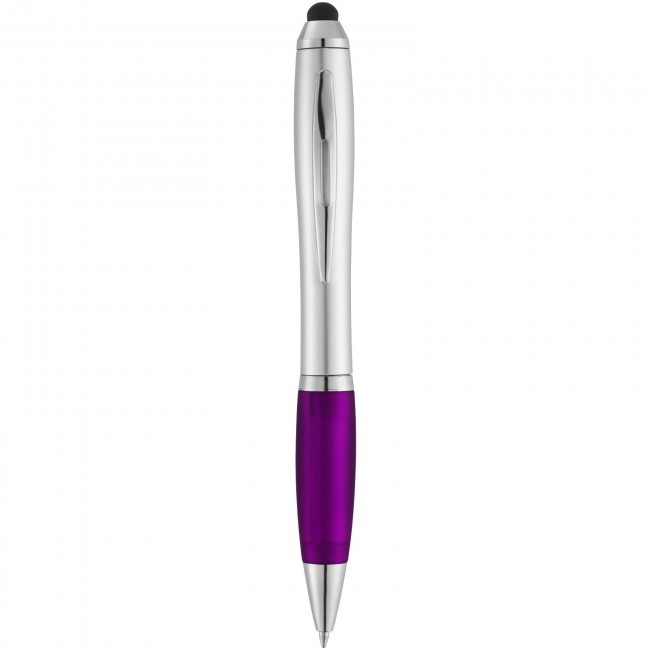 Promotional Nash stylus ballpoint pen with coloured grip - Image 3