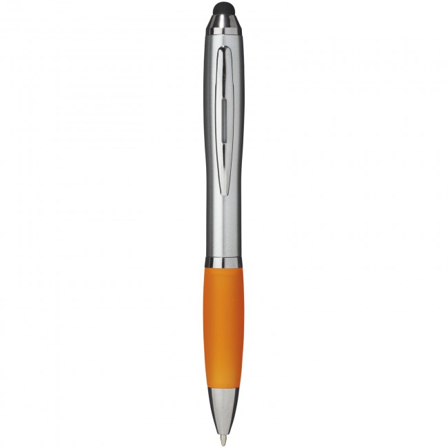 Promotional Nash stylus ballpoint pen with coloured grip - Image 1