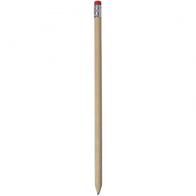 Promotional Cay wooden pencil with eraser - Image 2