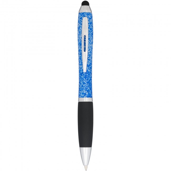 Promotional Nash speckled ballpoint pen with stylus - Image 4