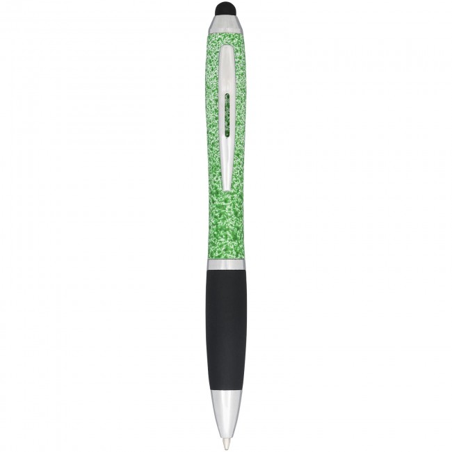 Promotional Nash speckled ballpoint pen with stylus - Image 3